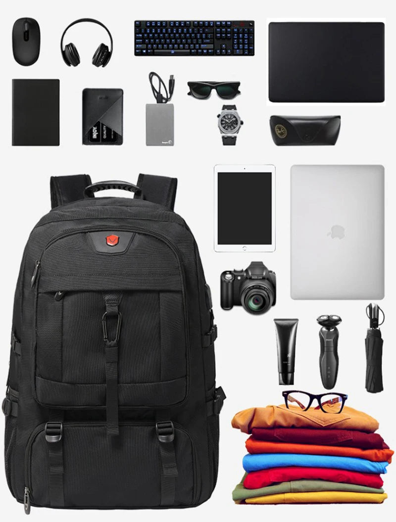 50L & 80L Large Travel Backpack with Separate Shoe Compartment