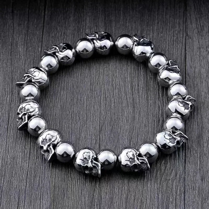 Skull Beaded Bracelet