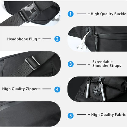 HK Crossbody & Shoulder Strap Travel Bag