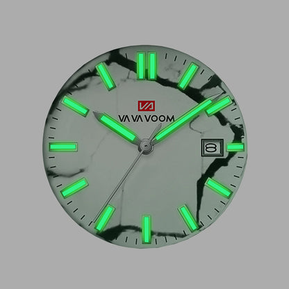 Concept Original  40mm Marble Pattern Dial Quartz Watch Movement with Night Light