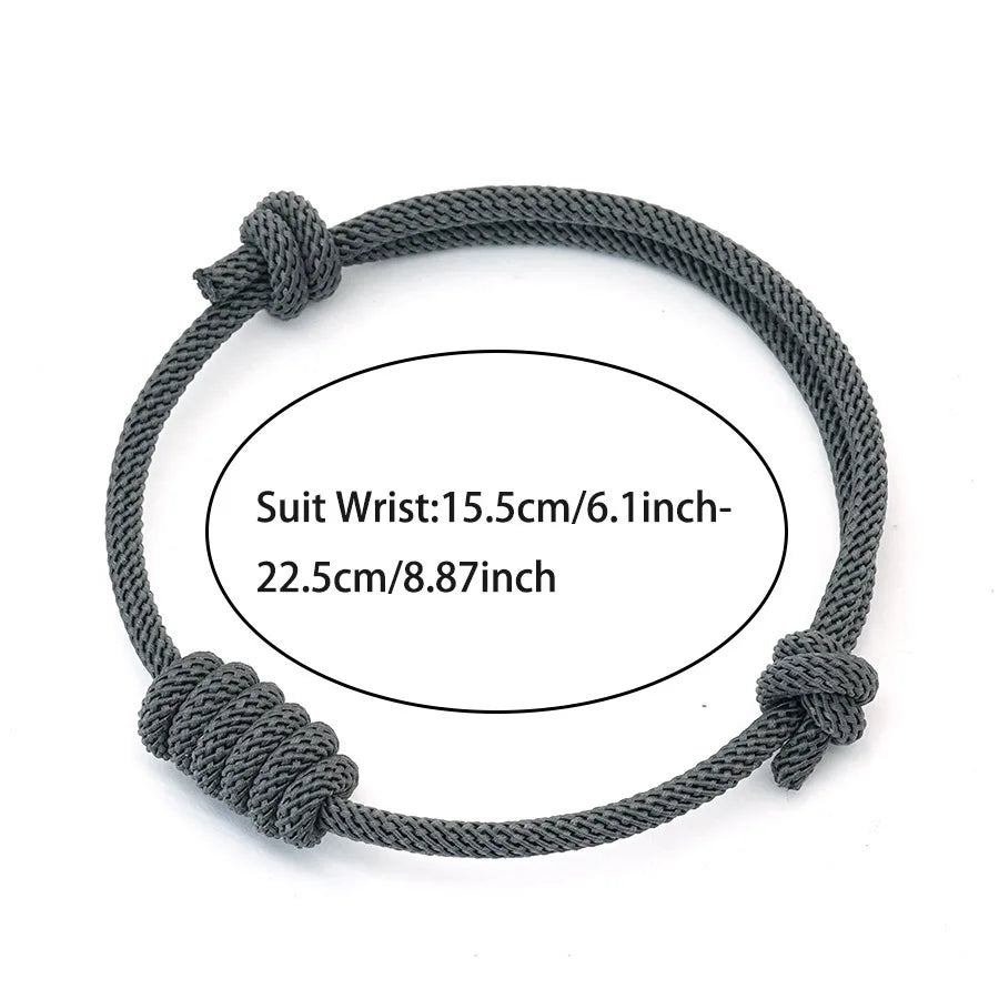 Handmade Milan Thread Luck Sliding Adjustable  Rope Bracelet