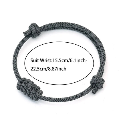 Handmade Milan Thread Luck Sliding Adjustable  Rope Bracelet