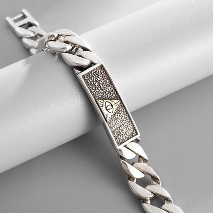 Men\'s Retro Gothic Skull Bracelet Fashionable Cool Street Party Bangles Jewelry Gift