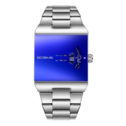 Fashion Square Men Clock Digital Waterproof Stainless Steel Elegant Man Wristwatch Quartz Casual Business Men's Watches Reloj