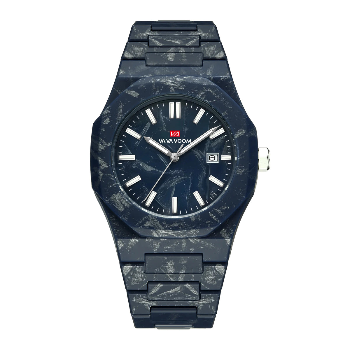 Concept Original  40mm Marble Pattern Dial Quartz Watch Movement with Night Light