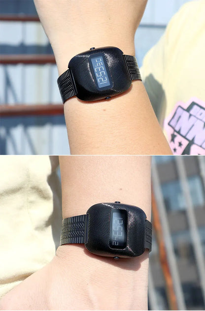 Oval Design Digital Wristwatch