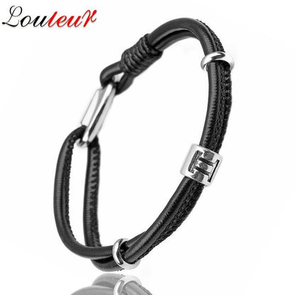 Genuine Constellation 12 Zodiac Signs Leather Bracelet