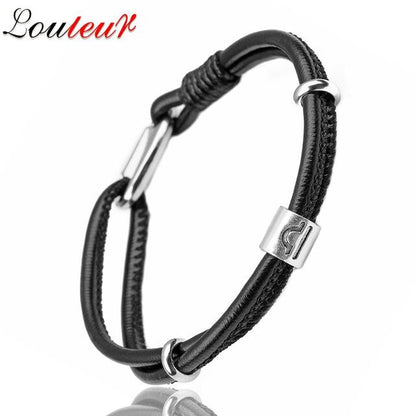 Genuine Constellation 12 Zodiac Signs Leather Bracelet